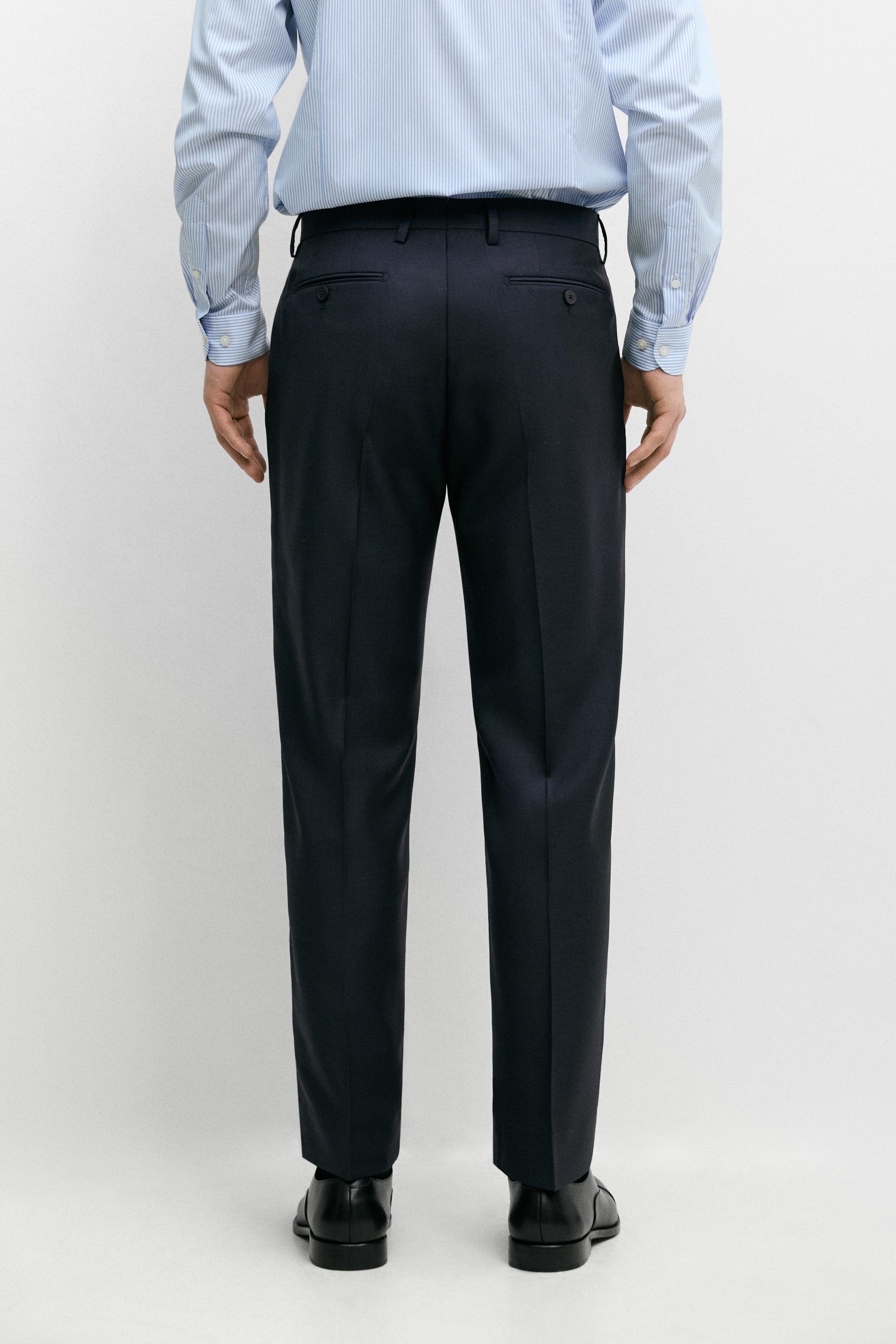 Pantalon de costume 100 % laine