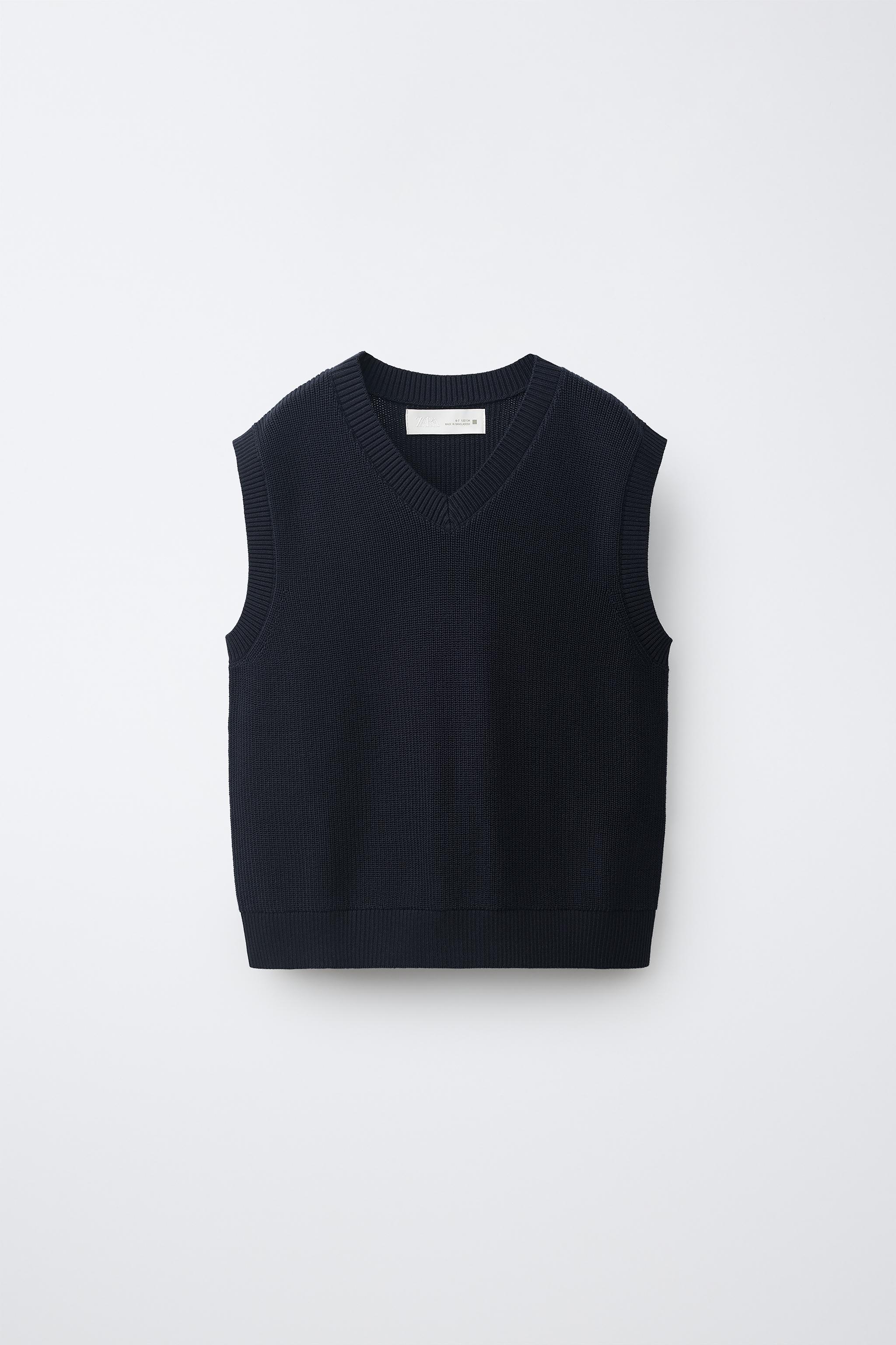 KNIT VEST - Navy blue | ZARA United States