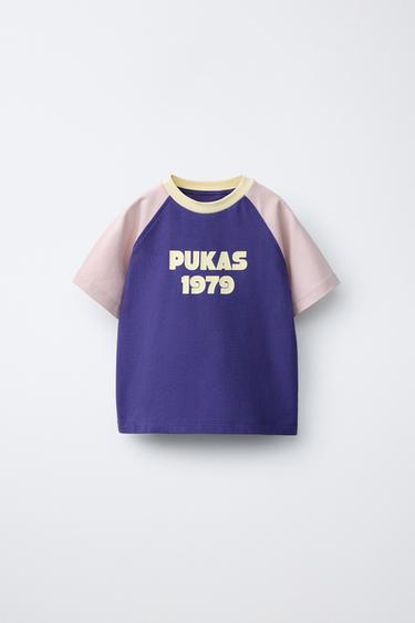 PUKAS SURF RAGLAN MAUKA-MOTZEKO KAMISETA - Malba hauts kolorea, Zara-rena - Irudia 0