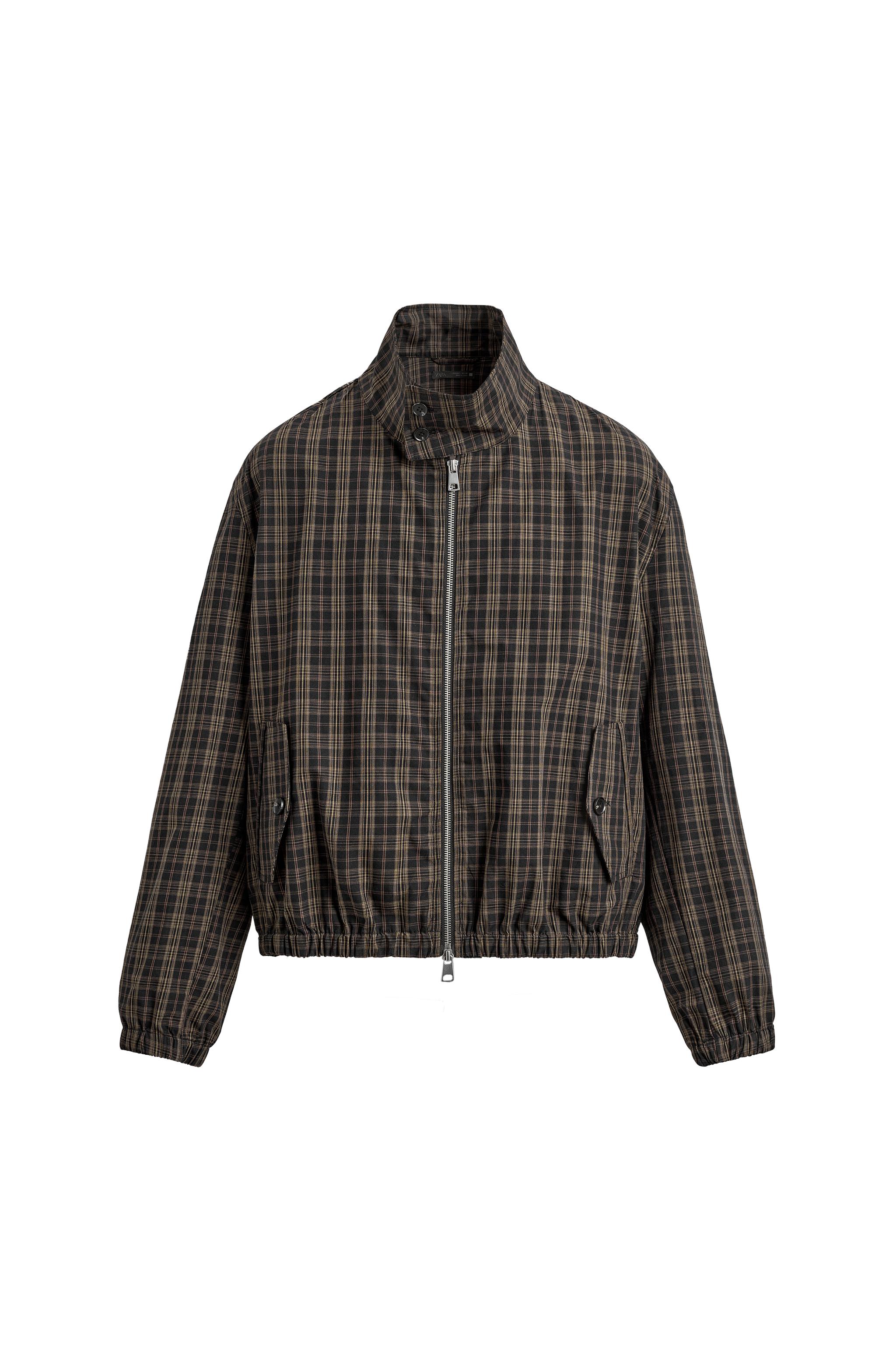 ジャケット・アウター check frill shirt blouson FEKETE FreeZone ブルゾン アウター チェックシャツレイヤード風ジャケット