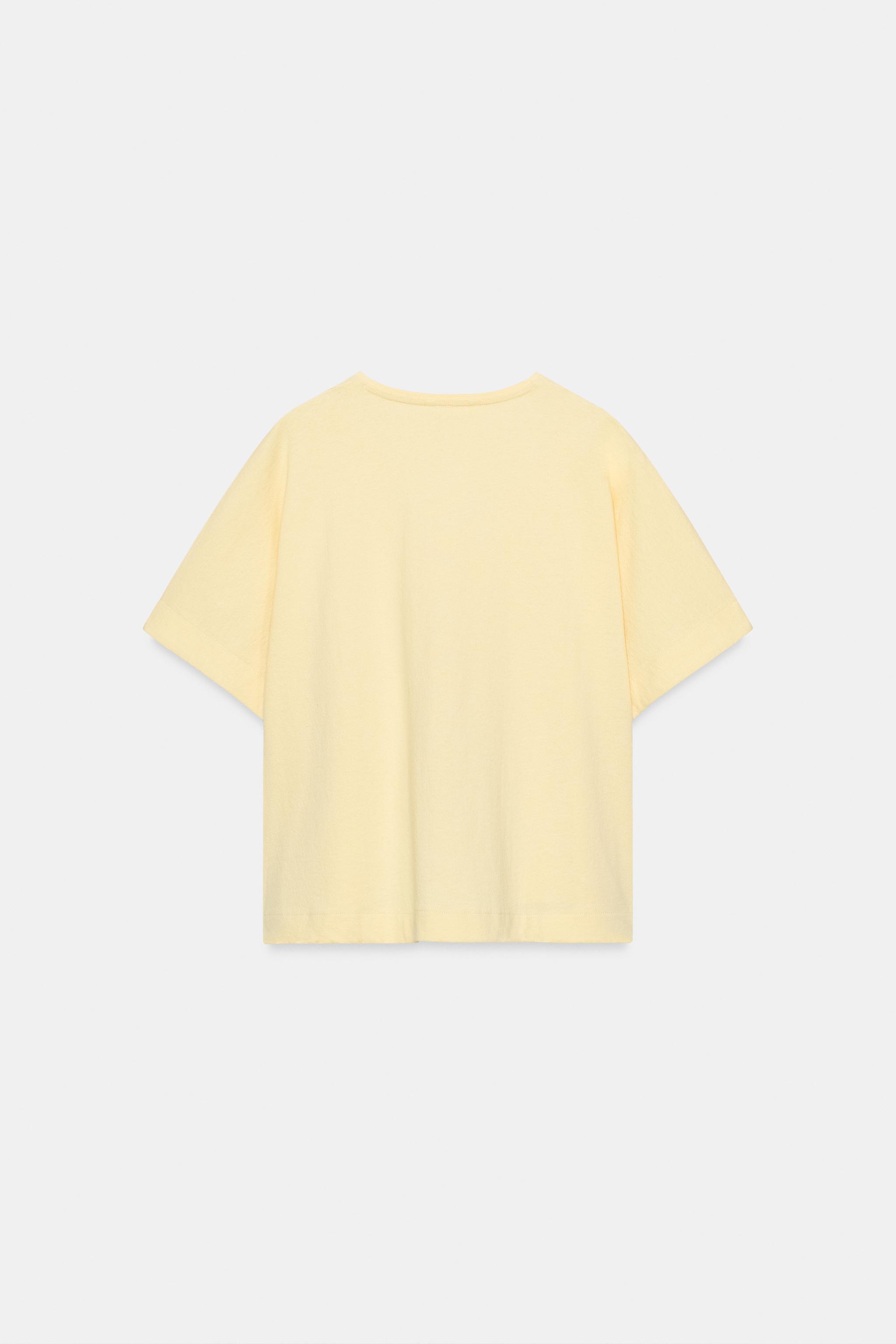 RUSTIC CAPE TOP - Yellow | ZARA United States