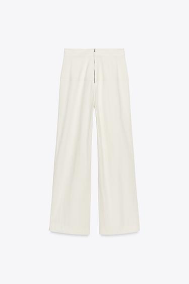 PANTALON ZIP DOS ZW COLLECTION - Écru de Zara - Image 6