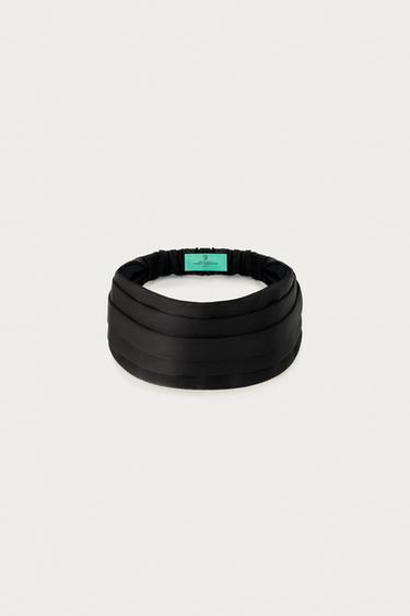 MARISA BERENSON X ZARA SATIN TURBAN HEADBAND - Black by Zara - Image 1