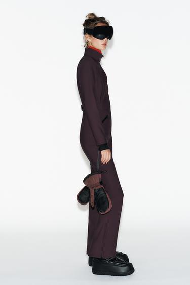 WATER-RESISTANT WINDPROOF RECCO® TECHNOLOGY SKI COLLECTION JUMPSUIT - Burgundy by Zara - Image 2