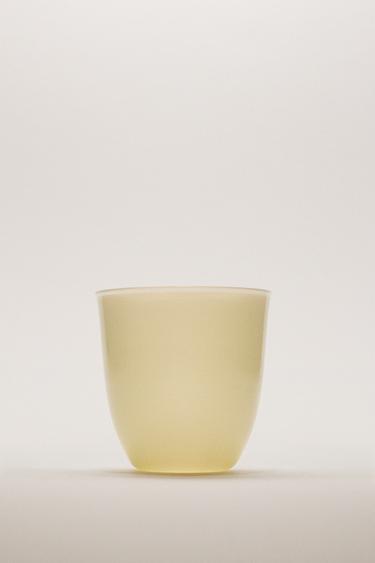 Zaras FÄRGAT DRICKSGLAS I BOROSILIKATGLAS - Gul