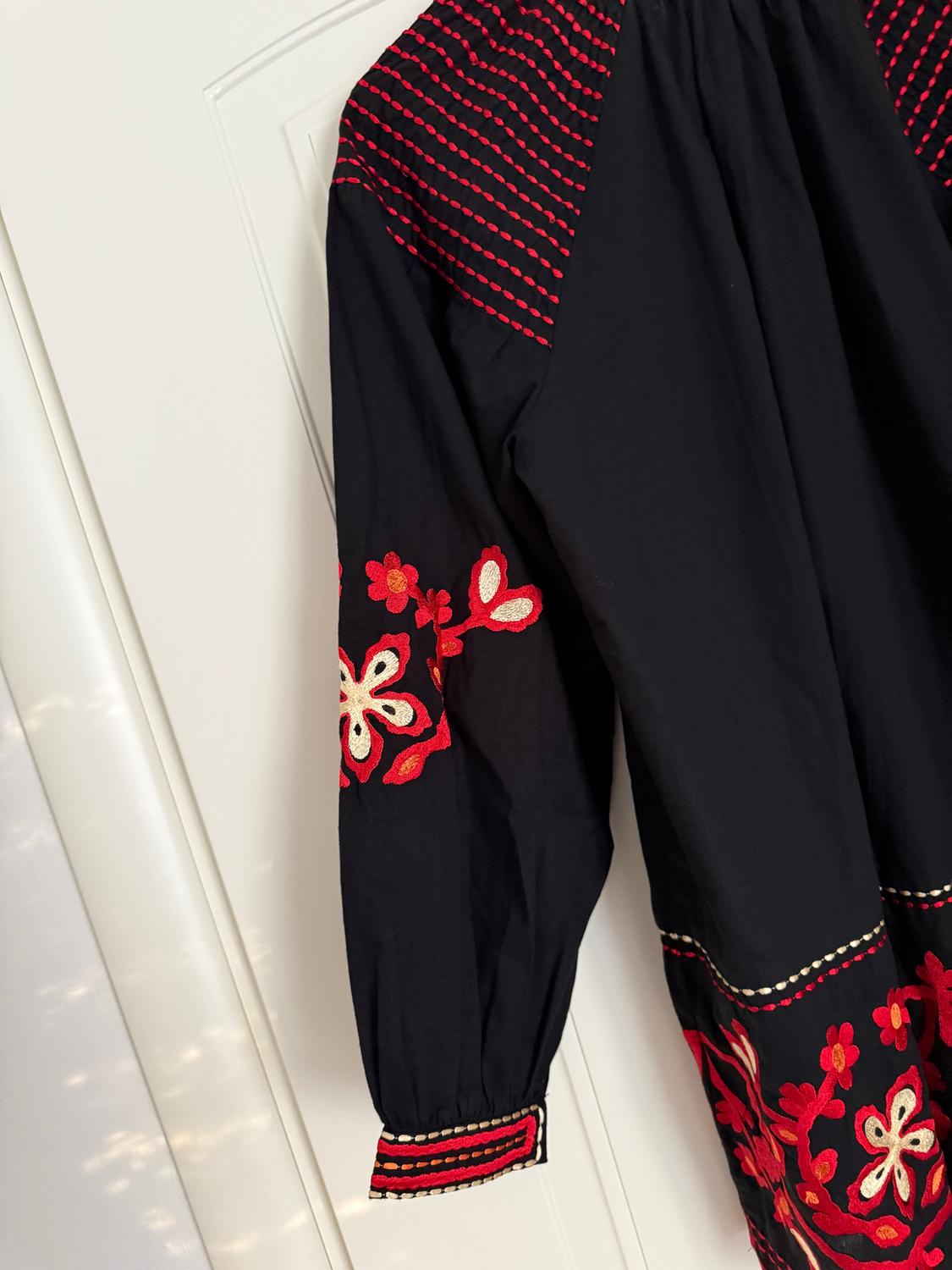 FLORAL EMBROIDERED SHORT DRESS ZW COLLECTION - Image 5