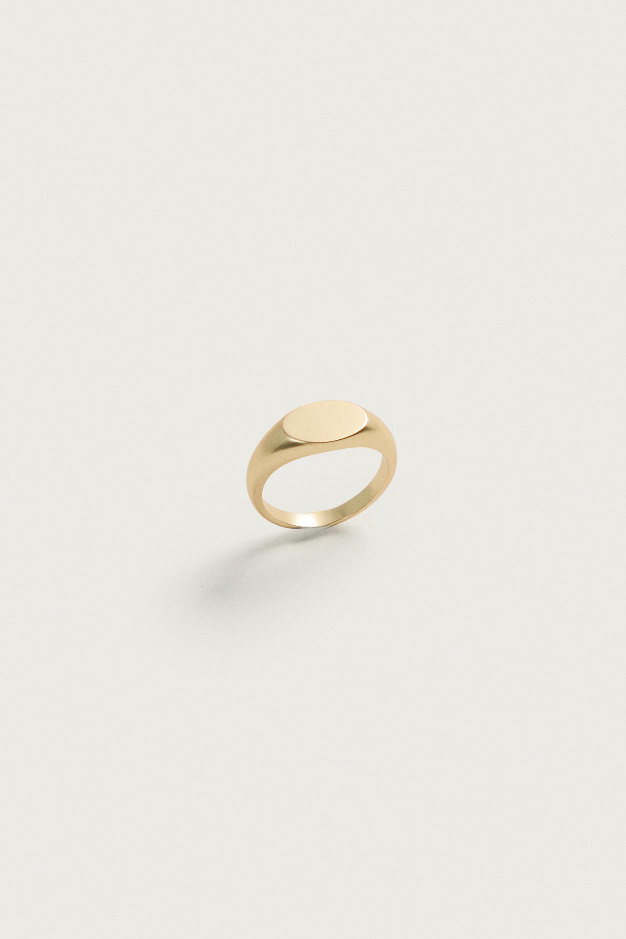 METALLIC SIGNET RING