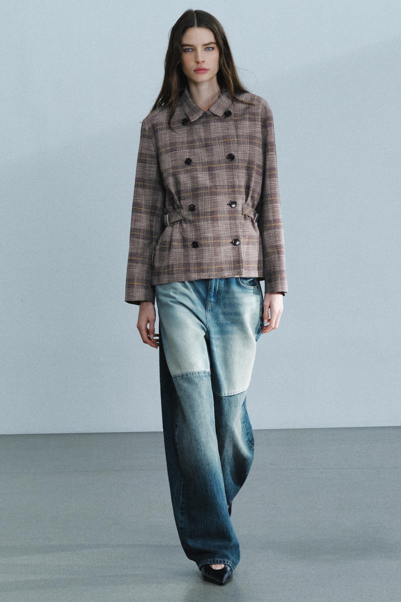 Блейзер ZW COLLECTION в клетку с патами