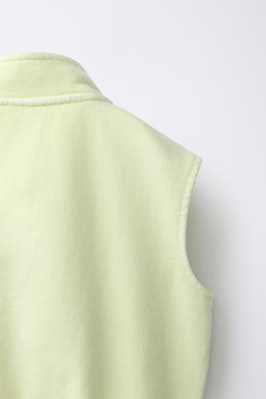 SWEATSHIRT GILET - Lime by Zara - Image 3