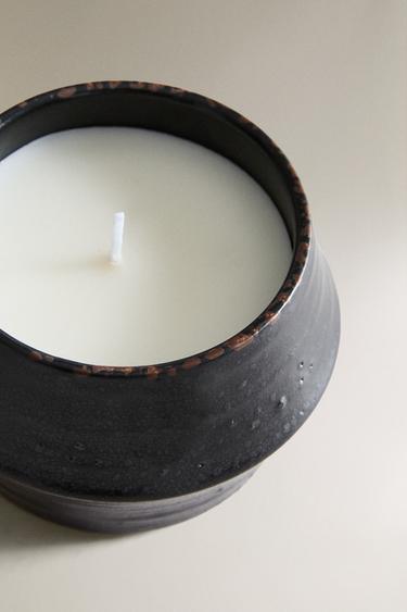 (170 G) AMBER VANILLA SCENTED CANDLE - stone by Zara - Image 2