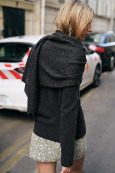 ÉCHARPE BASIQUE UNIE - Gris de Zara - Image 2