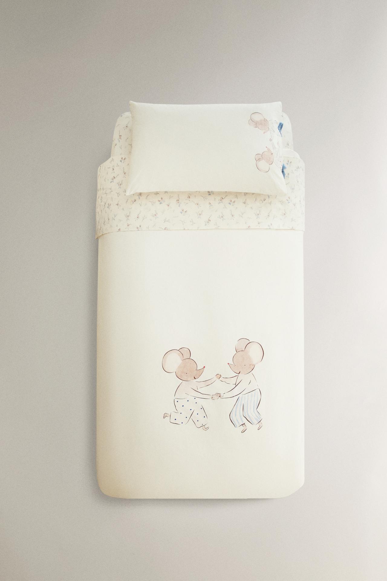Kids MICE DUVET COVER — Multicolored