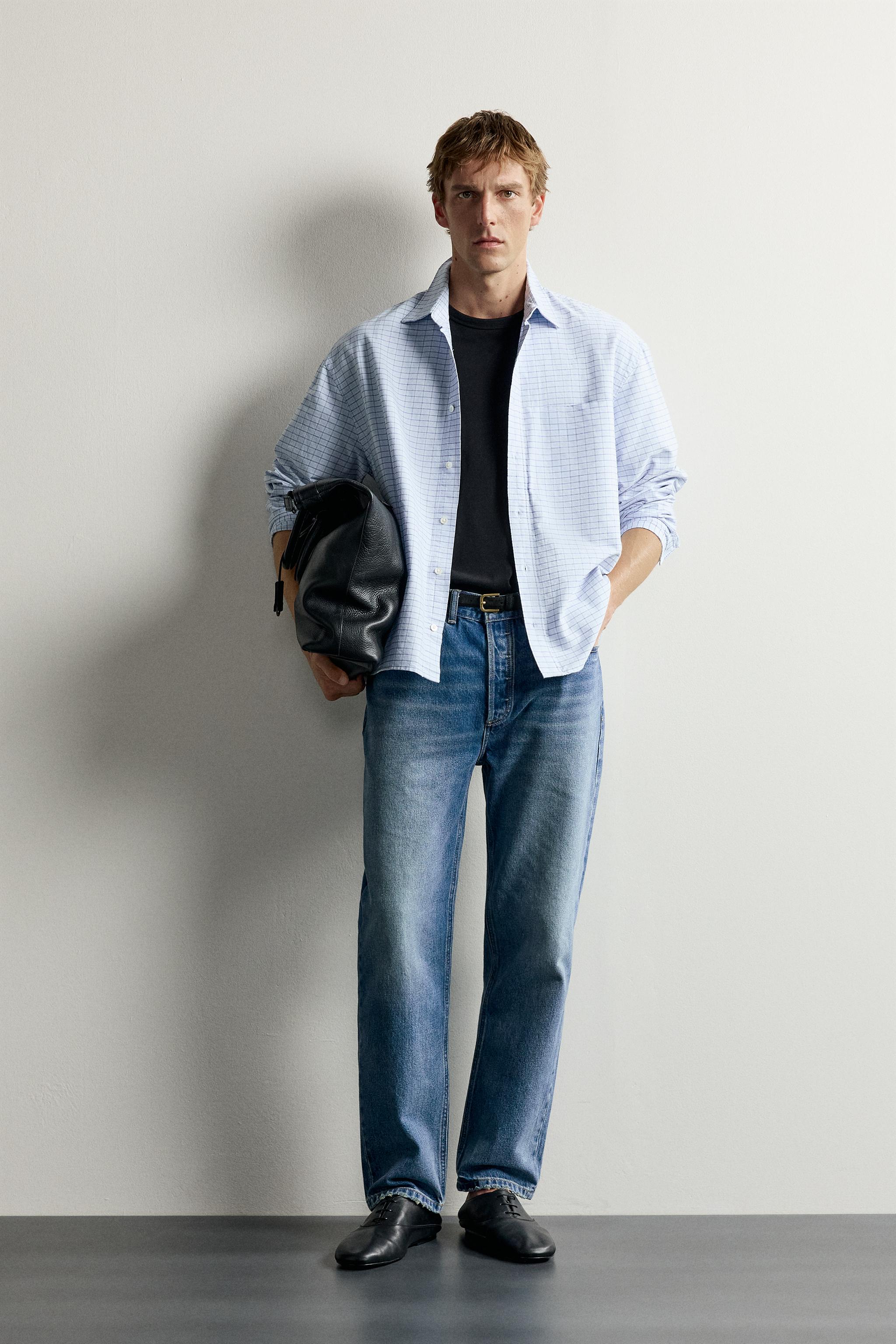Zara RELAXED FIT OXFORD GÖMLEK