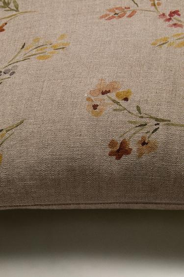 FEDERA CUSCINO FIORI - Beige chiaro di Zara