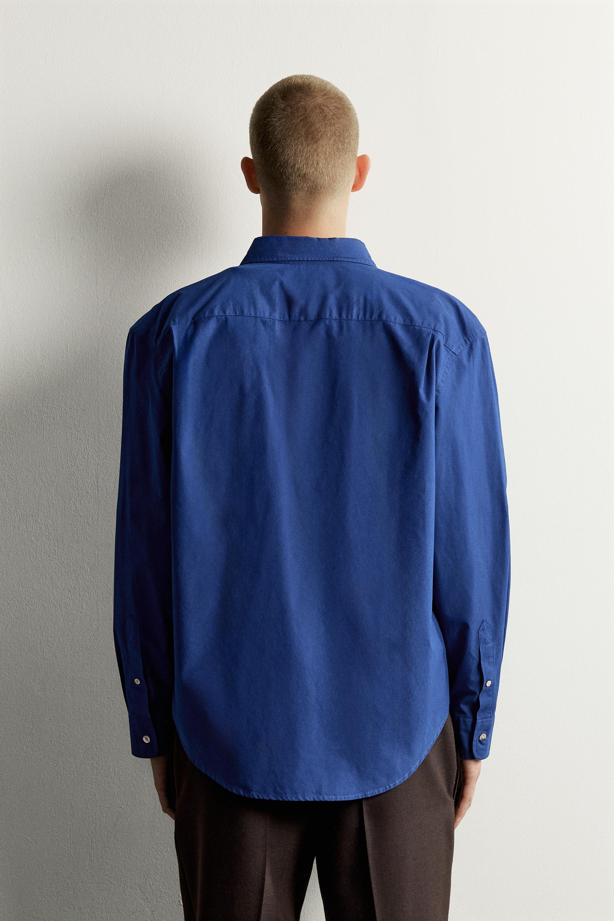 CHEMISE RELAXED FIT COTON CARREAUX