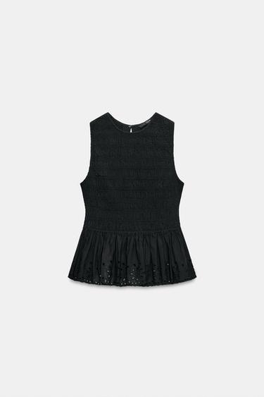 TOP NID D'ABEILLE - Noir de Zara - Image 4