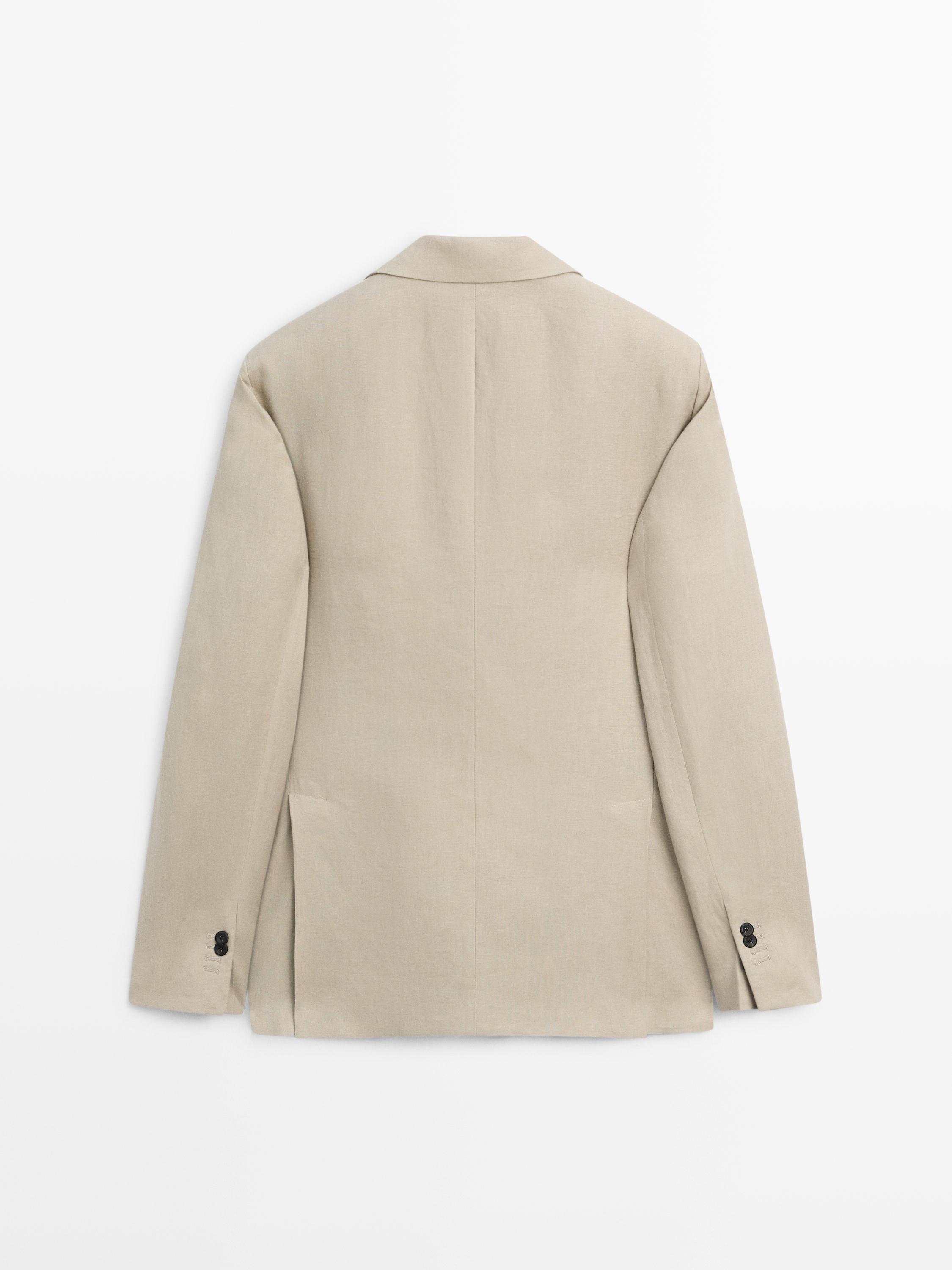 100% linen suit blazer