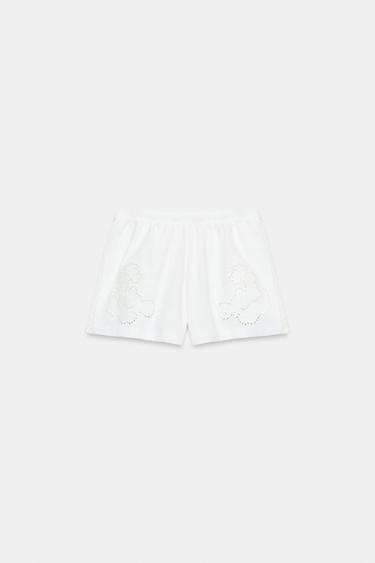 SHORT BRODÉ - Blanc de Zara - Image 4