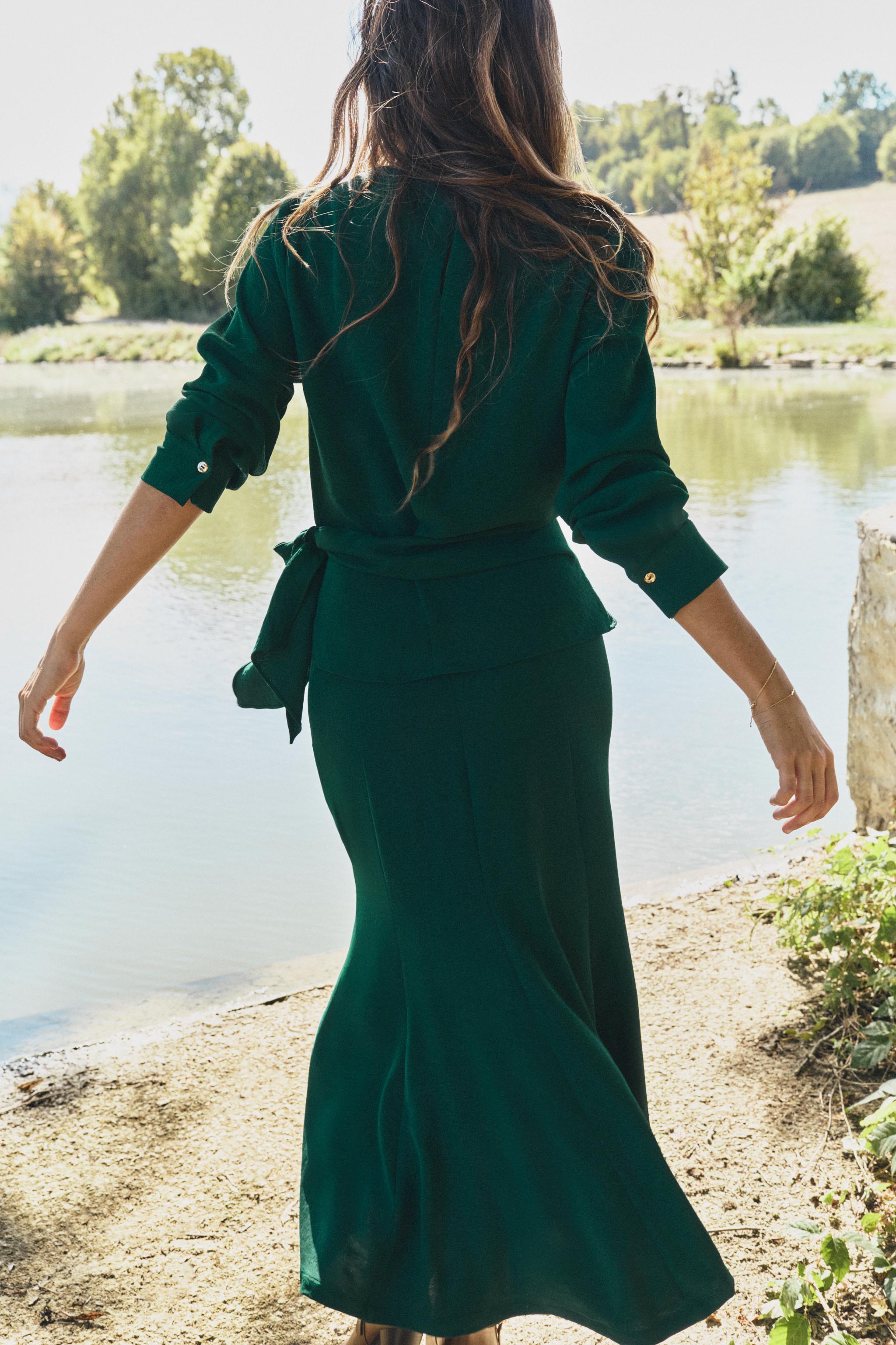 MIDI A-LINE SKIRT - thumbnail 4