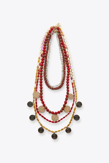 PACK OF BEADED NECKLACES - Multicoloured by Zara - Image 0