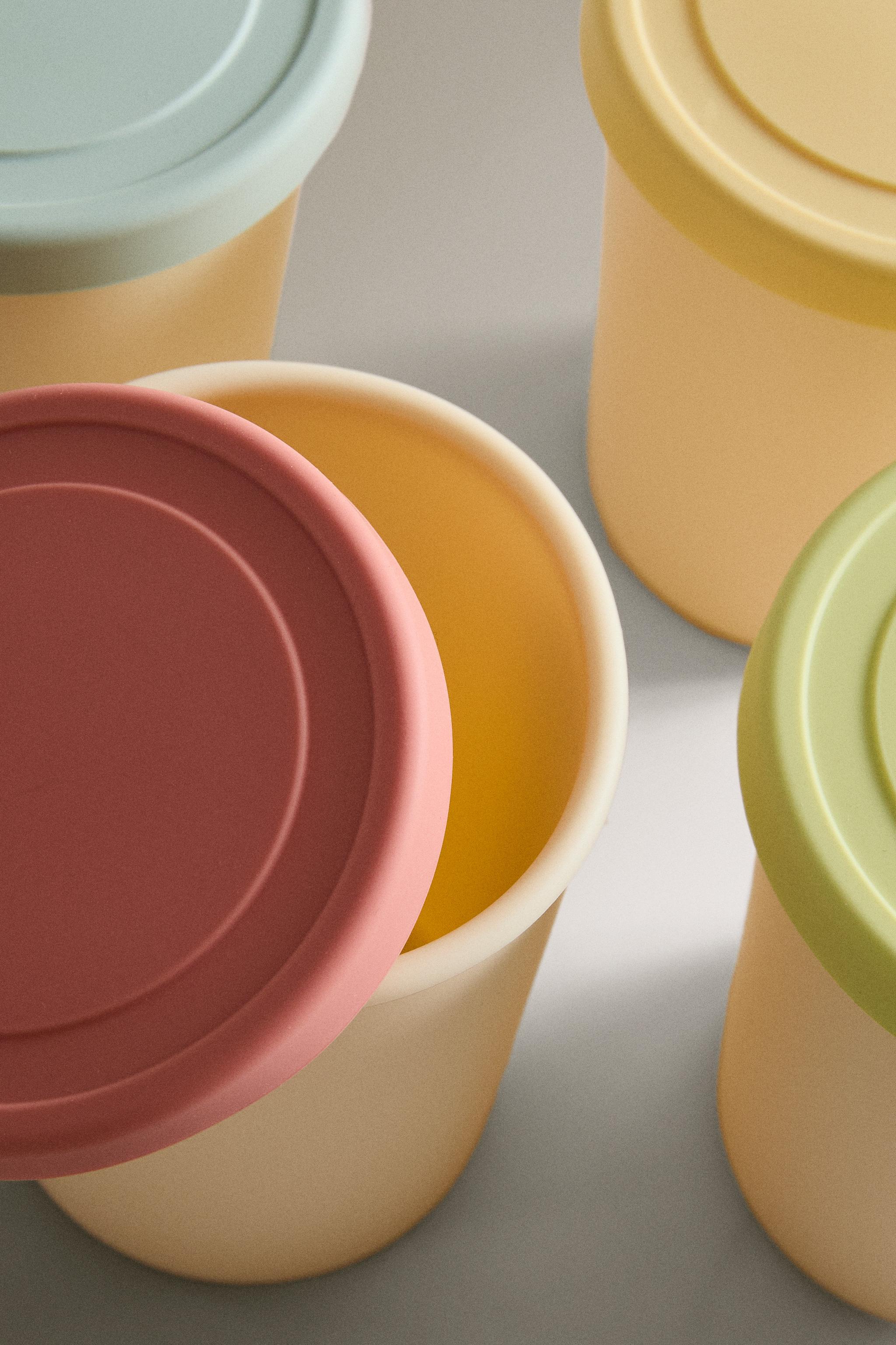 LOT POTS GLACE SILICONE (LOT DE 4)