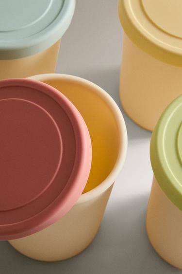 PACK OF SILICONE ICE CREAM TUBS (PACK OF 4) - Cream by Zara - Image 2