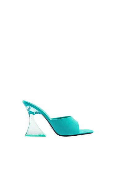 HIGH HEELED METHACRYLATE SANDALS