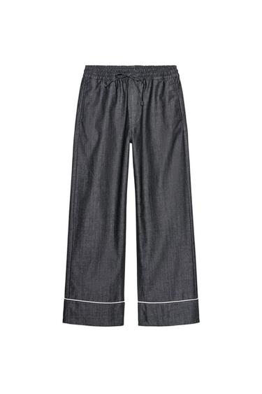 ZW COLLECTION CONTRAST TRIM TROUSERS