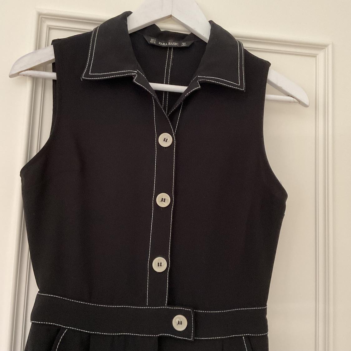 JUMPSUIT WITH CONTRASTING TOPSTITCHING - Image 4