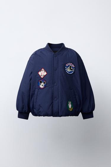 CAZADORA BOMBER PARCHES MICKEY MOUSE © DISNEY - Azul de Zara - Imagen 0