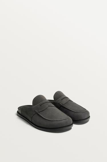GUỐC DA LỘN - Màu xám từ Zara