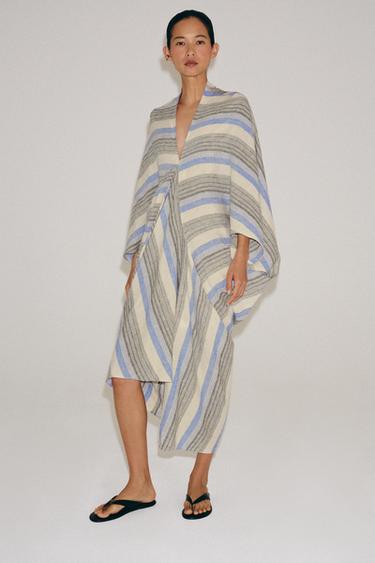 ZW COLLECTION STRIPED LINEN TUNIC — striped 2