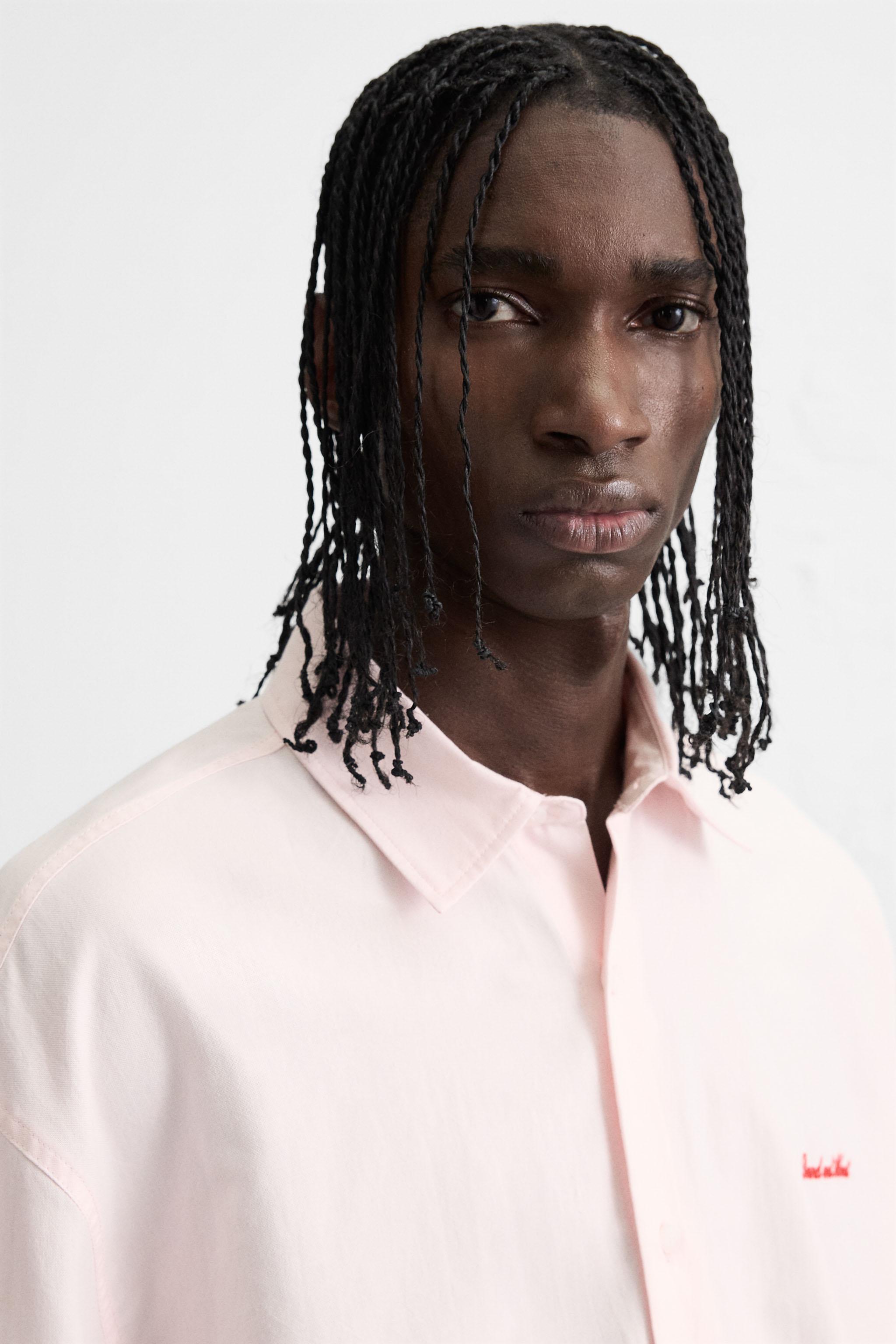 CHEMISE BRODERIE CONTRASTE