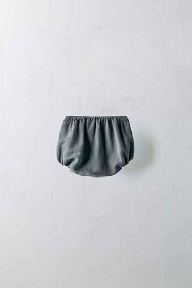 1-24 MOIS/ BLOOMER EN COTON ET LIN ÉDITION LIMITÉE - Bleu / Acier de Zara - Image 1