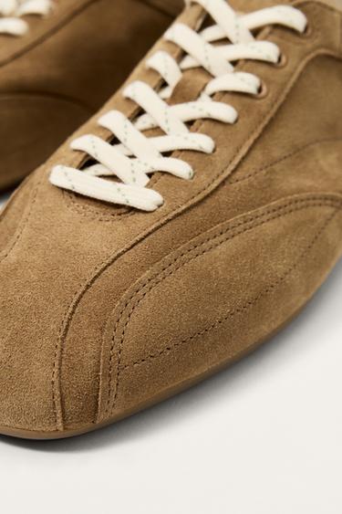 LEATHER TRAINERS LIMITED EDITION - Brown by Zara - Image 3