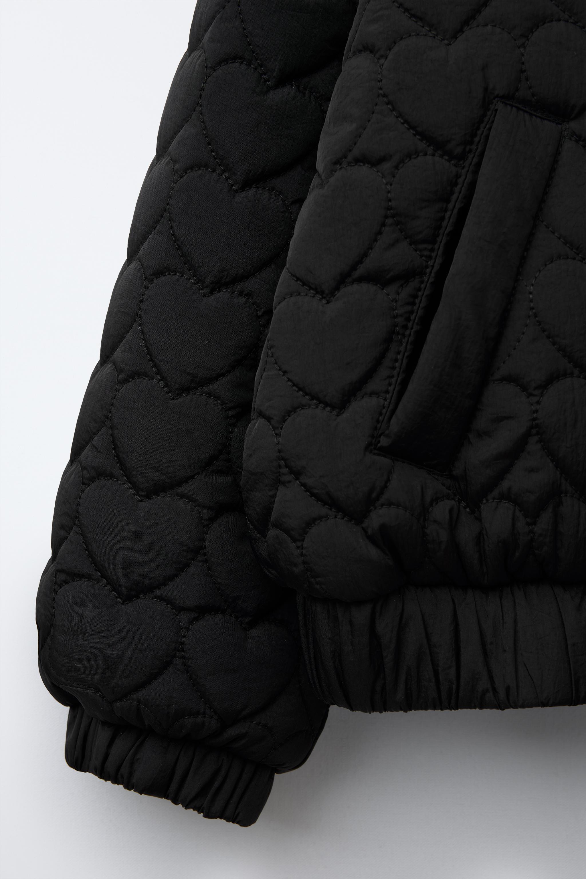 ZARA ザラ　ハート柄ボアジャケット 5歳　 110cm クラシックベビー・キッズ - ハート柄ボアジャケット ザラ