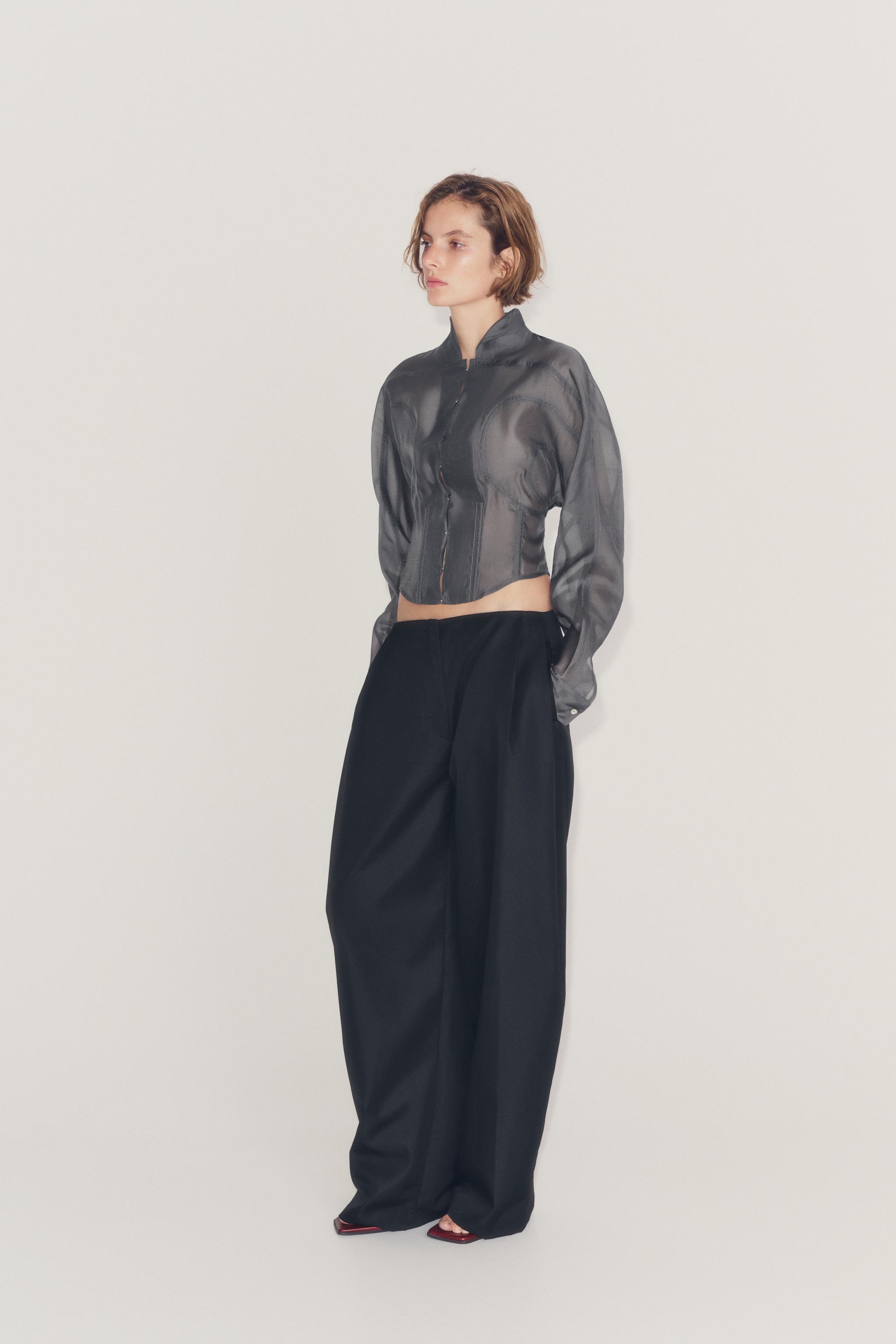 ZW COLLECTION CORSET — Dark gray