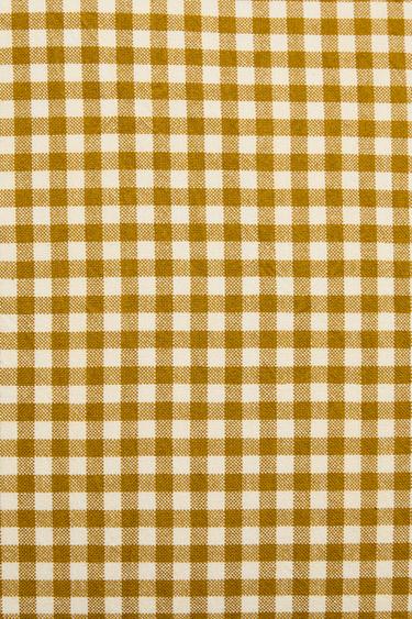 GINGHAM CUSHION COVER - Mustard by Zara - Image 2