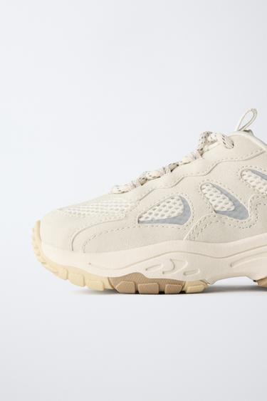 BASKET DE SPORT EN RÉSILLE - Blanc de Zara - Image 3