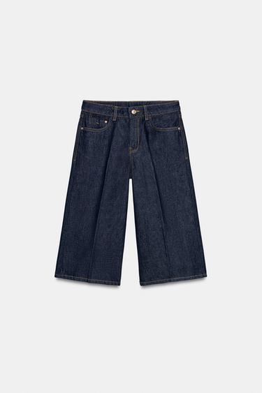 Z1975 LONG DENIM BERMUDA SHORTS - Blue by Zara