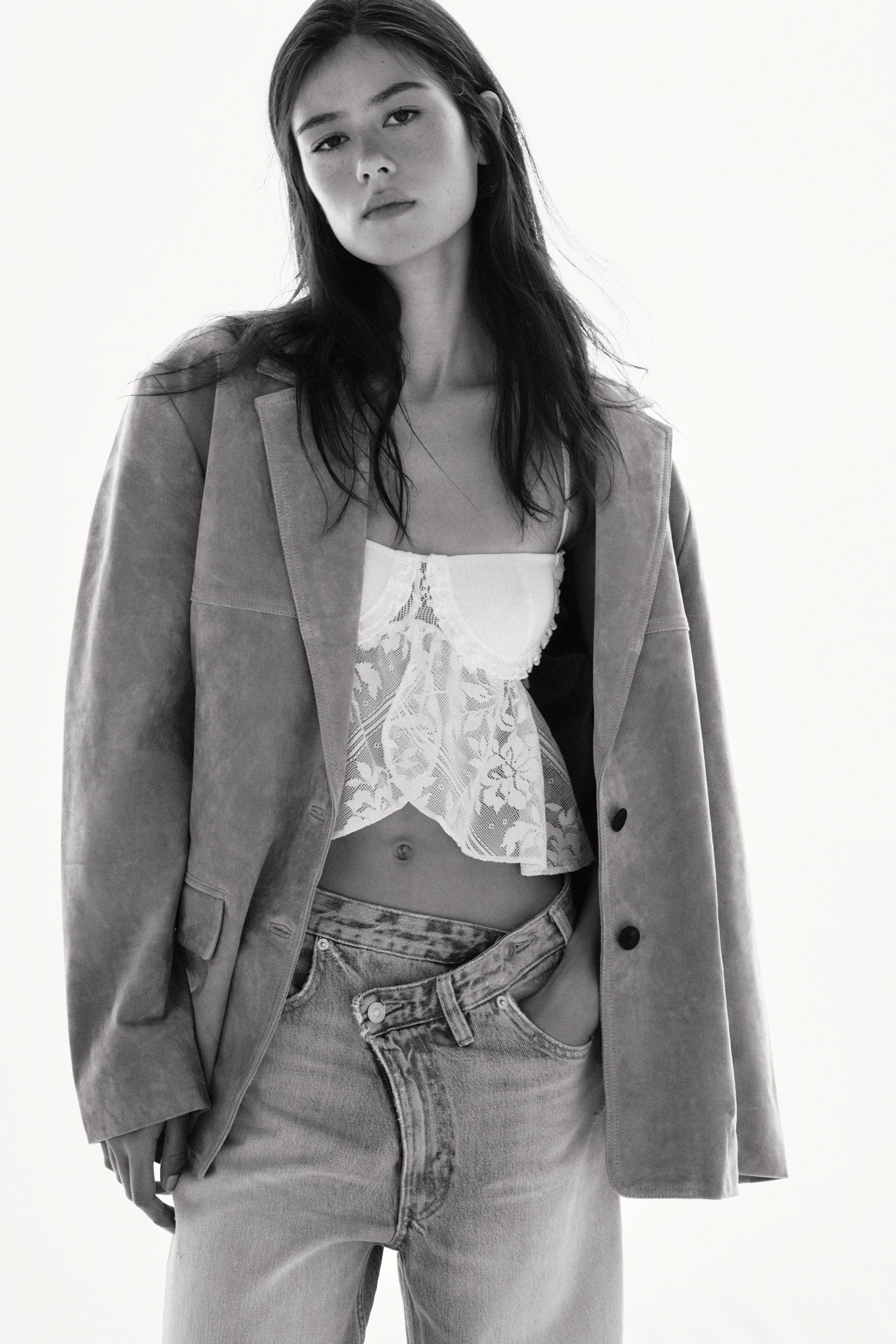 LACE CAMISOLE TOP - Ecru | ZARA United States LACE CAMISOLE TOP - Ecru | ZARA United States