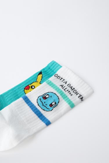 2-PACK OF PIKACHU POKÉMON ™ SOCKS - Greenish by Zara - Image 1