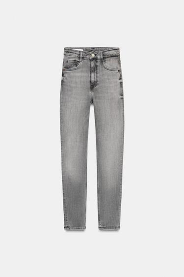 TRF SCULPT HIGH-WAIST JEANS - Light grey by Zara