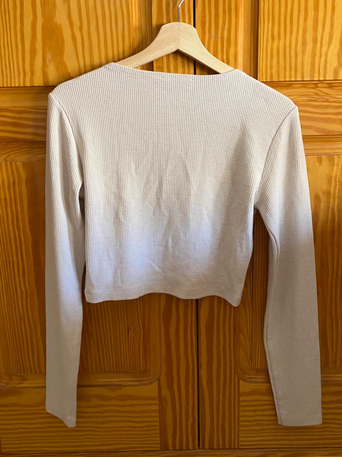 TEXTURED CROPPED T-SHIRT - Image 2