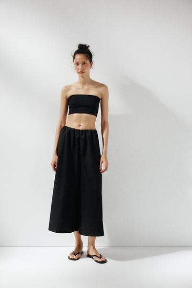 БРЮКИ-КЮЛОТЫ — ЧЕРНЫЙ от Zara