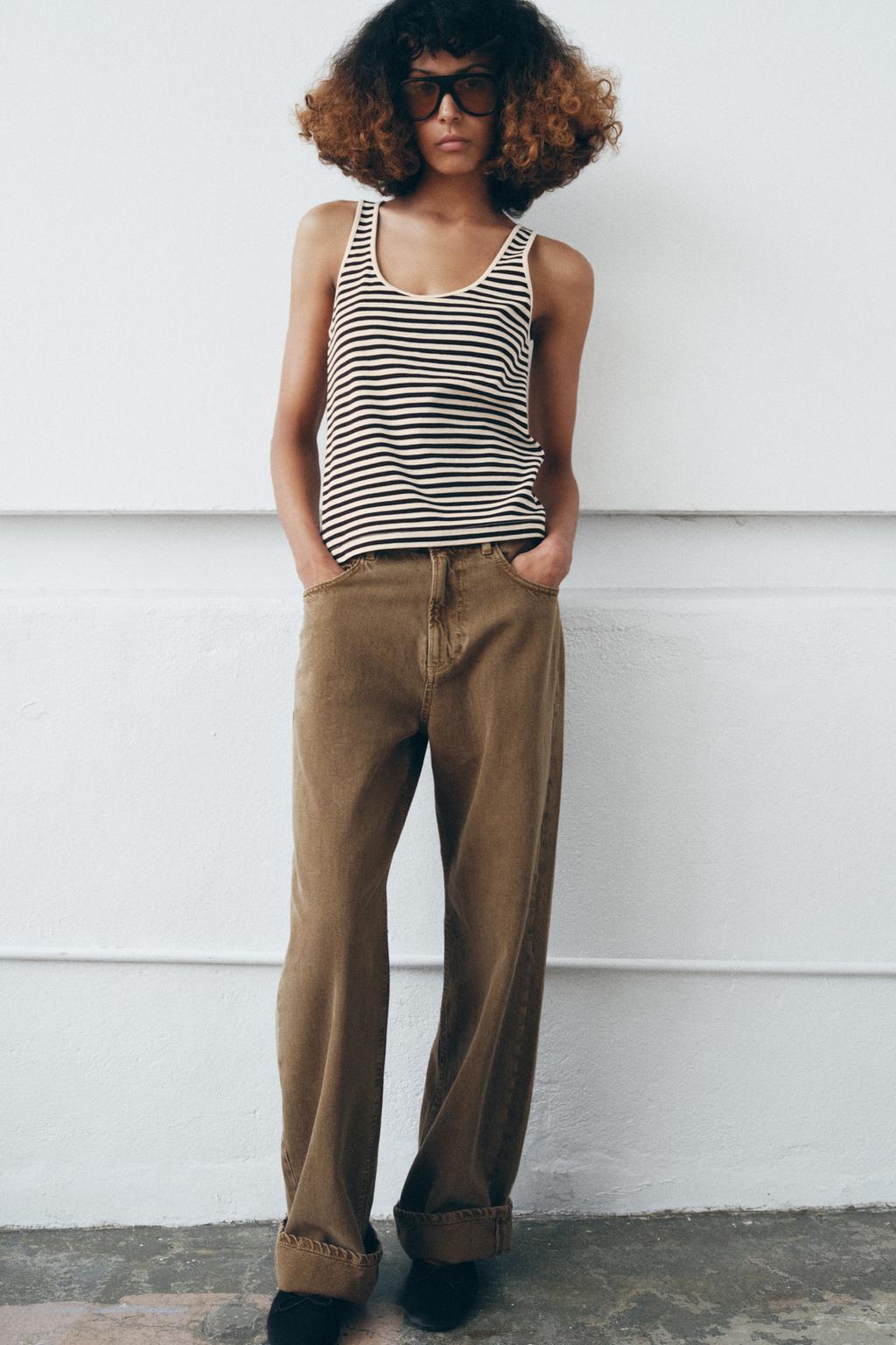STRIPED SLEEVELESS TOP - image 2