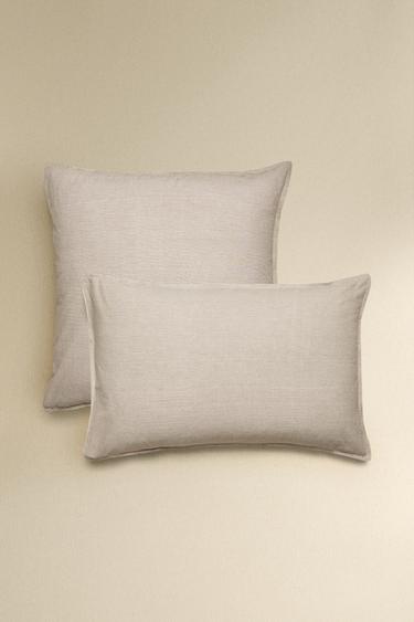 FUNDA ALMOHADA RAYAS REVERSIBLE - Beige de Zara