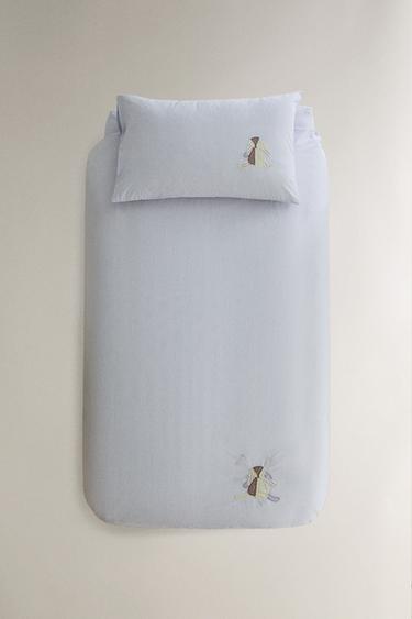 KIDS' RABBIT COTTON DUVET COVER - Blue by Zara