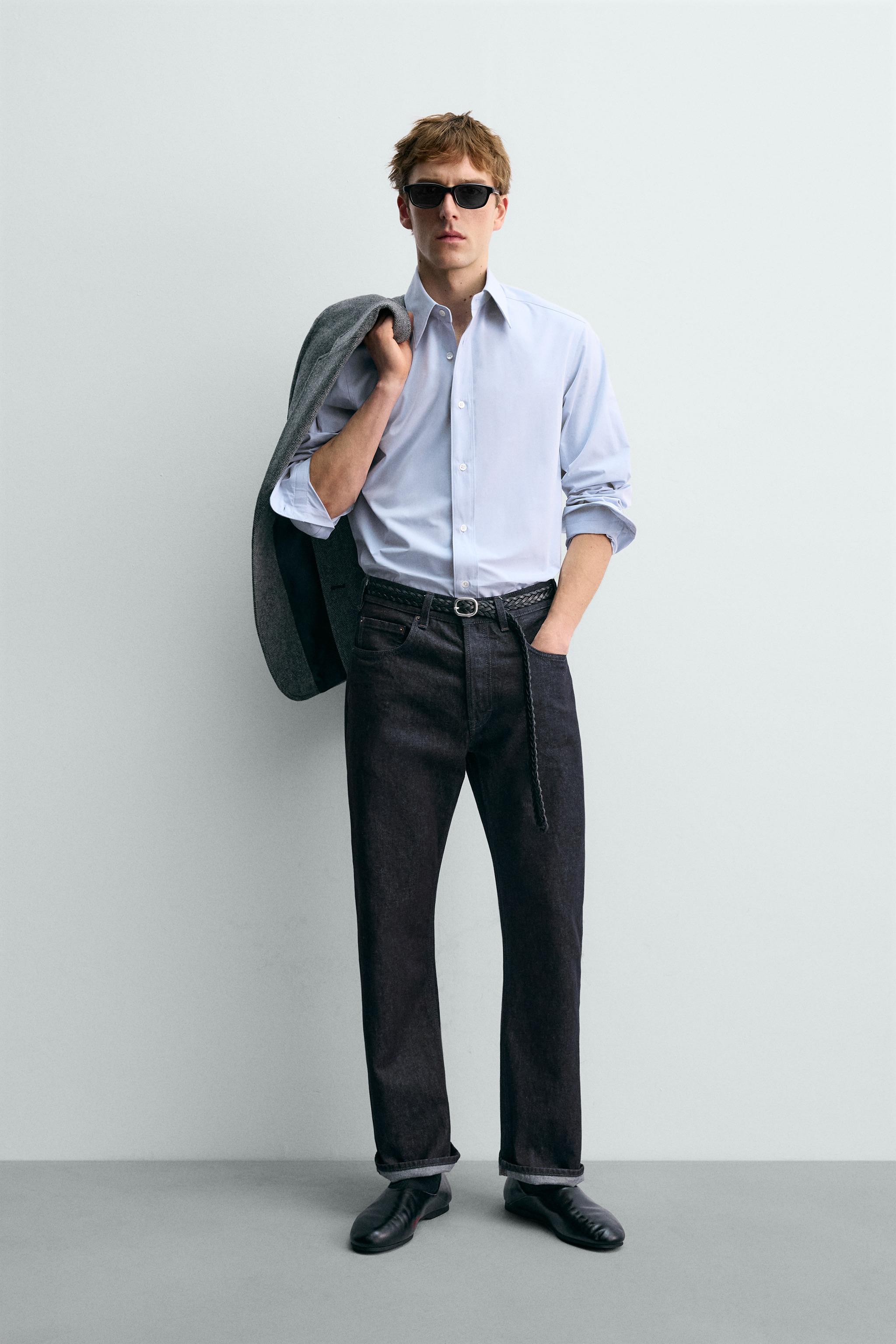 Zara - Aaron Levine x Zara Formal Shirt - Sky Blue - L - Man