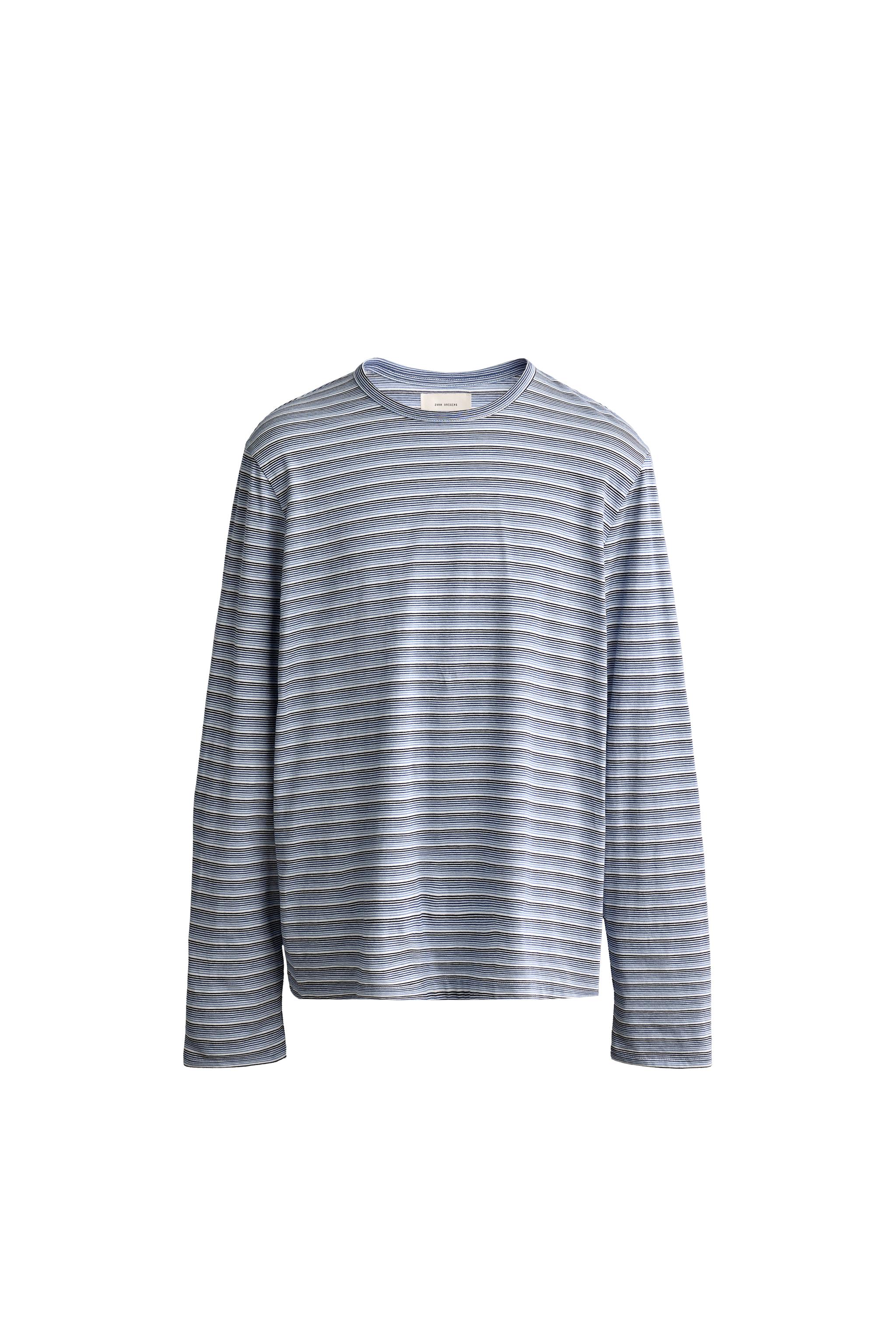 さーページ✩.*˚ LIGHTWEIGHT JACQUARD STRIPED T-SHIRT - Striped | ZARA United States